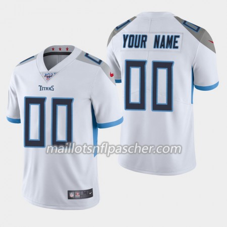 Maillot Tennessee Titans Custom Nike Blanc 100th - Homme